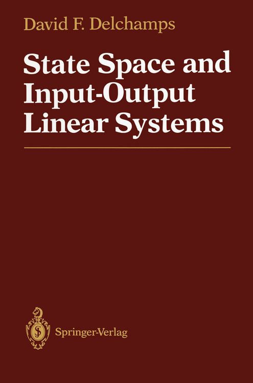 Produktbild: State Space and Input-Output Linear Systems