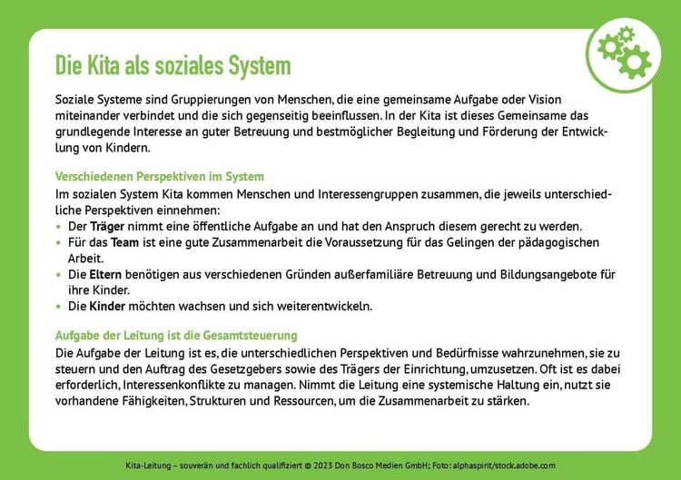 Produktbild: Kita-Leitung &ndash; souver&auml;n und fachlich qualifiziert
