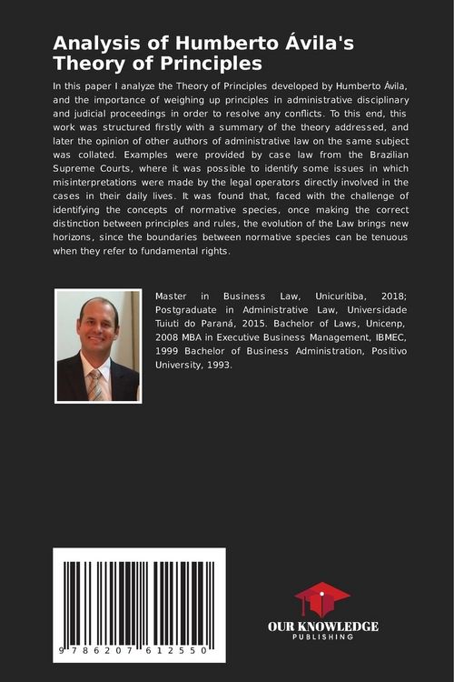 Produktbild: Analysis of Humberto &Aacute;vila's Theory of Principles