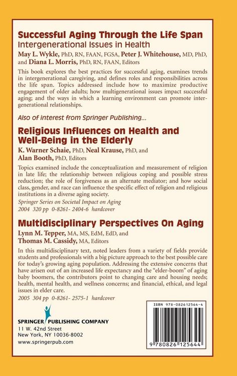 Produktbild: Successful Aging Through the Life Span