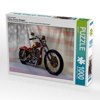 Produktbild: CALVENDO Puzzle Harley Classic Chopper 1000 Teile Lege-Gr&ouml;&szlig;e 64 x 48 cm Foto-Puzzle Bild von Ingo Laue