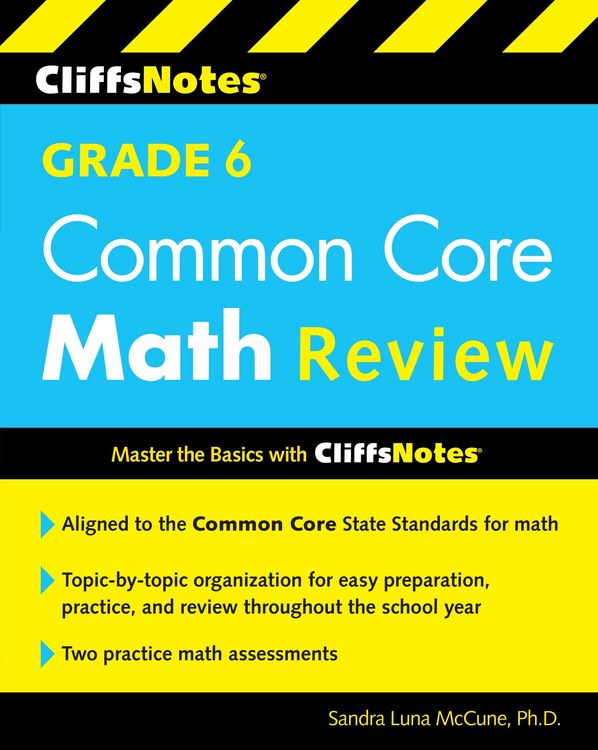 Produktbild: CliffsNotes Grade 6 Common Core Math Review