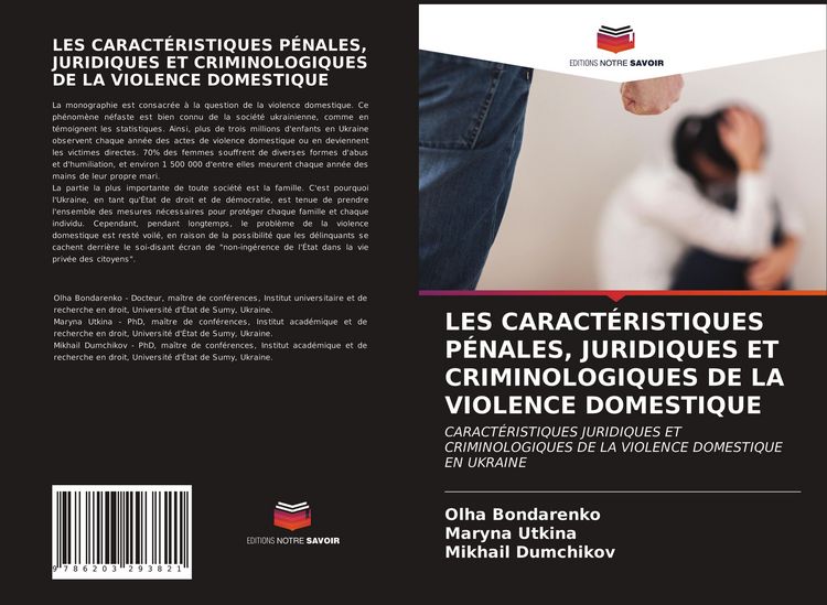 Produktbild: Les Caract&eacute;ristiques P&eacute;nales, Juridiques Et Criminologiques De La Violence Domestique