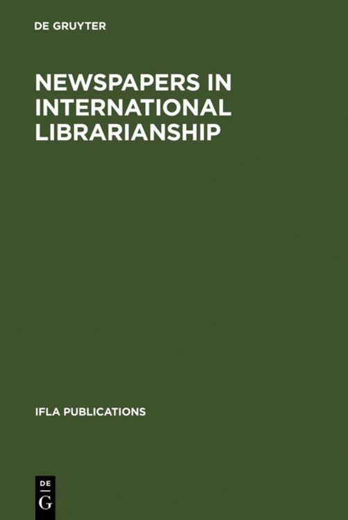 Produktbild: Newspapers in International Librarianship