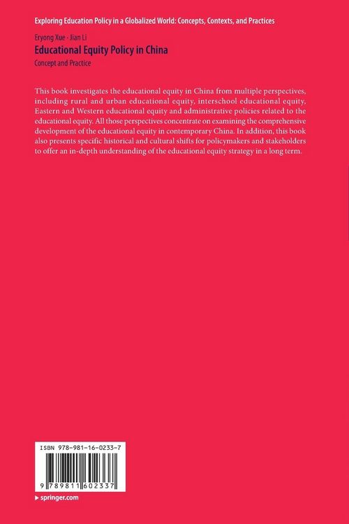 Produktbild: Educational Equity Policy in China
