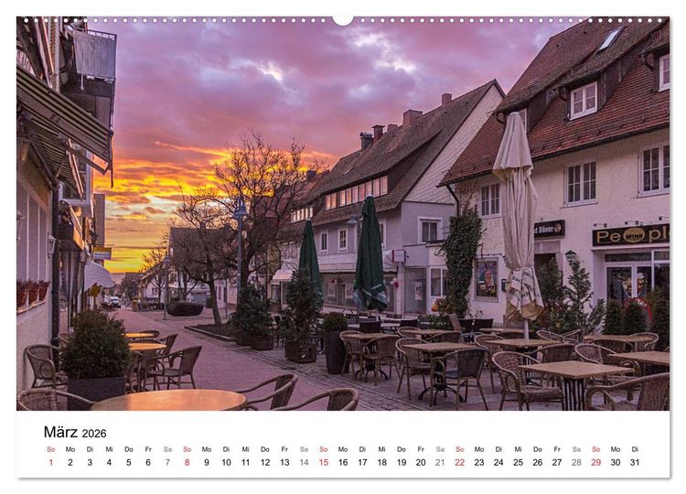 Produktbild: Freudenstadt im Schwarzwald ... ganz einfach sch&ouml;n (hochwertiger Premium Wandkalender 2026 DIN A2 quer), Kunstdruck in Hochglanz