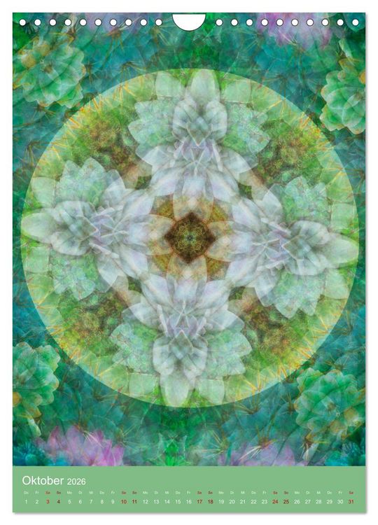 Produktbild: Meditative Pflanzenmandalas (Wandkalender 2026 DIN A4 hoch), CALVENDO Monatskalender