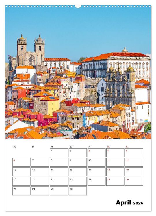 Produktbild: Porto - ein Traumreiseziel (hochwertiger Premium Wandkalender 2026 DIN A2 hoch), Kunstdruck in Hochglanz