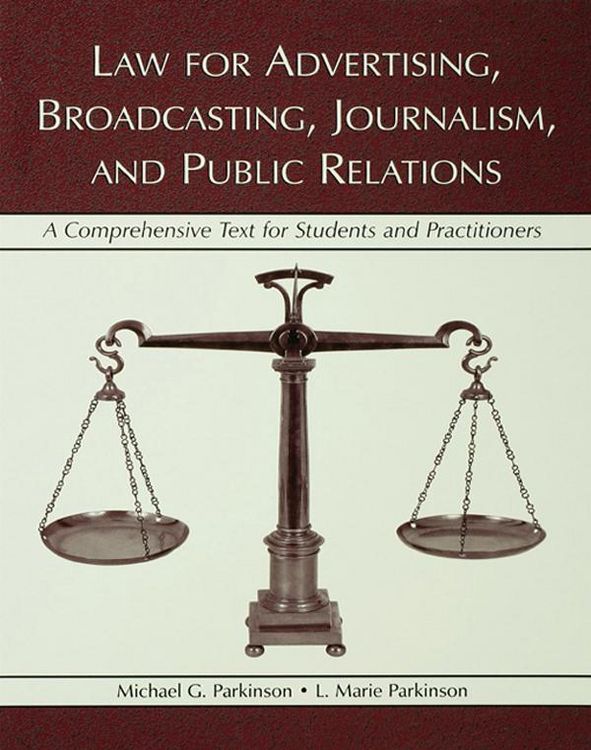 Produktbild: Law for Advertising, Broadcasting, Journalism, and Public Relations