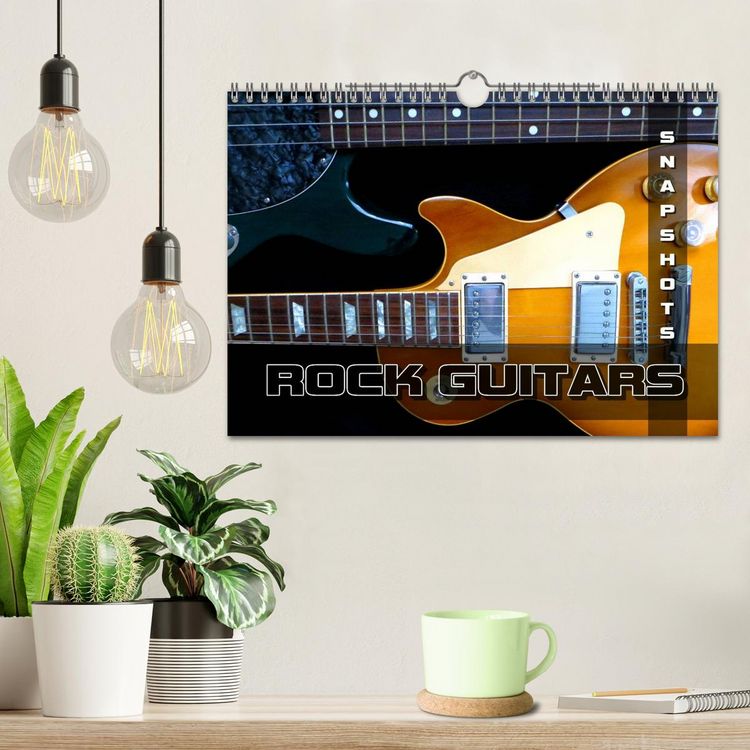 Produktbild: ROCK GUITARS Snapshots (Wall Calendar 2026 DIN A4 landscape), CALVENDO 12 Month Wall Calendar