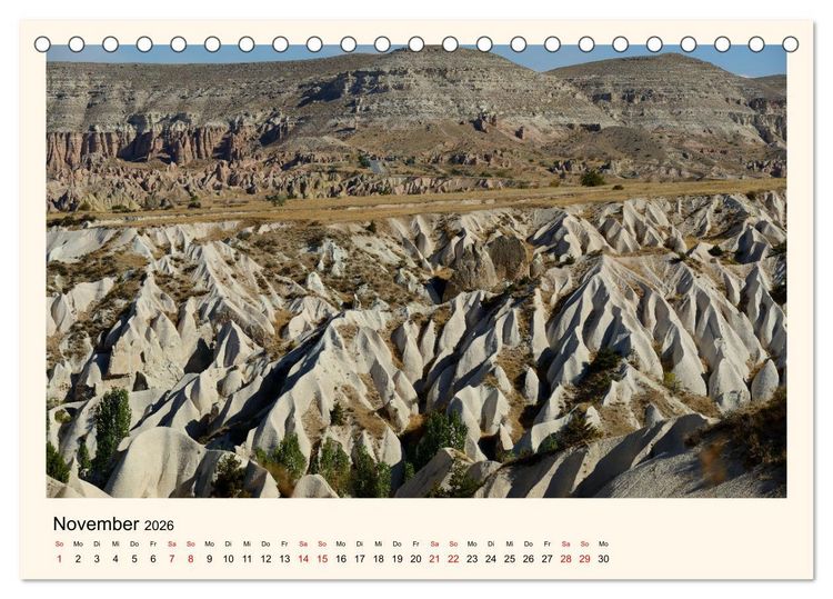 Produktbild: Kappadokien, im Land der Feenkamine (Tischkalender 2026 DIN A5 quer), CALVENDO Monatskalender
