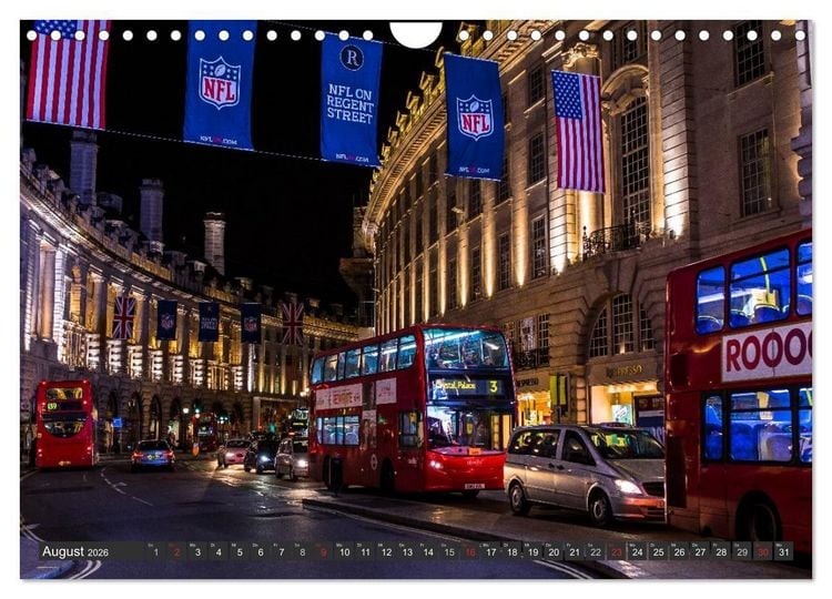 Produktbild: London Light (Wandkalender 2026 DIN A4 quer), CALVENDO Monatskalender