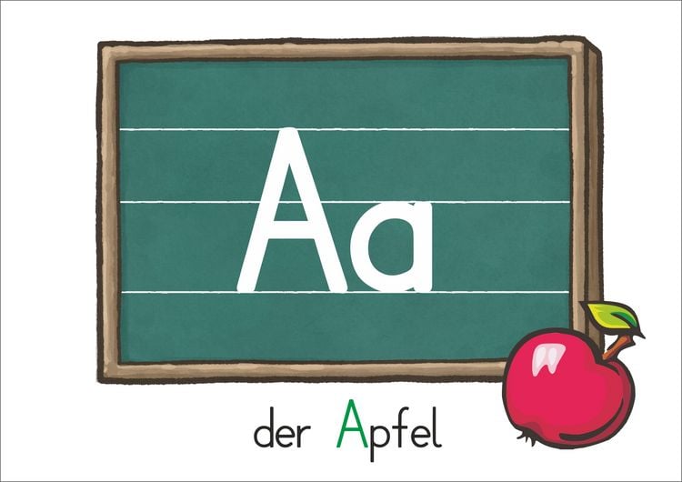 Produktbild: Mein Tafel ABC in Druckschrift mit Artikeln