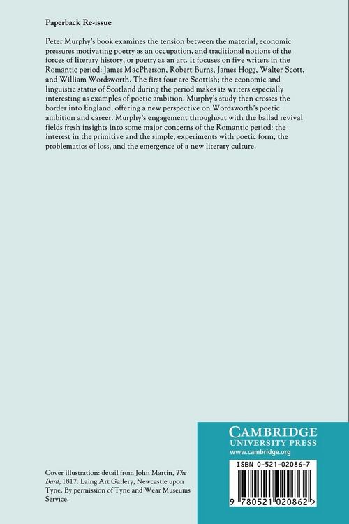 Produktbild: Poetry as an Occupation and an Art in Britain, 1760 1830