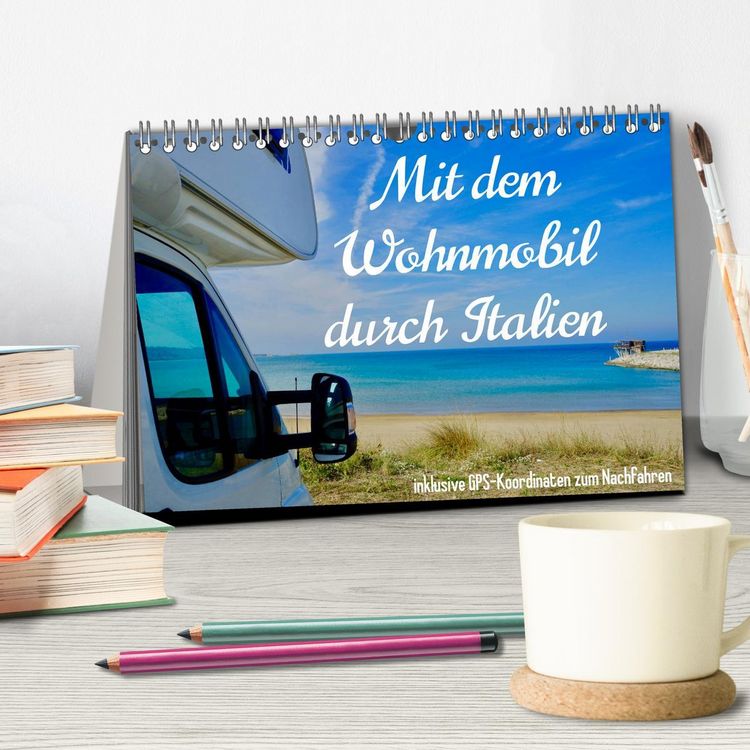 Produktbild: Mit dem Wohnmobil durch Italien (Tischkalender 2026 DIN A5 quer), CALVENDO Monatskalender