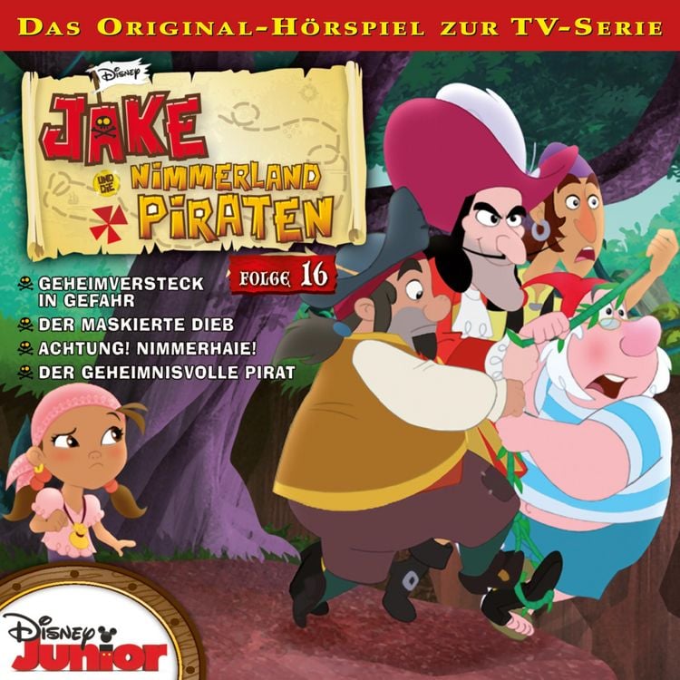 Produktbild: 16: Geheimversteck in Gefahr / Der maskierte Dieb / Achtung! Nimmerhaie! / Der geheimnisvolle Pirat (H&ouml;rspiel zur Disney TV-Serie)