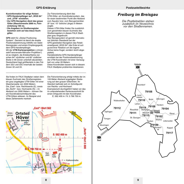 Produktbild: Falk Stadtplan Extra Freiburg 1:17.500