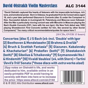 Produktbild: Oistrach, D: David Oistrakh-Violin Masterclass