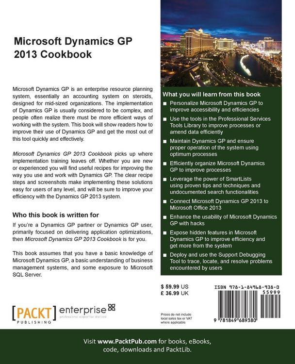Produktbild: Microsoft Dynamics GP 2013 Cookbook