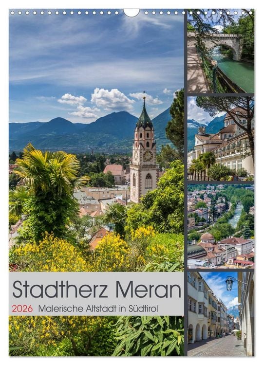 Produktbild: Stadtherz MERAN (Wandkalender 2026 DIN A3 hoch), CALVENDO Monatskalender