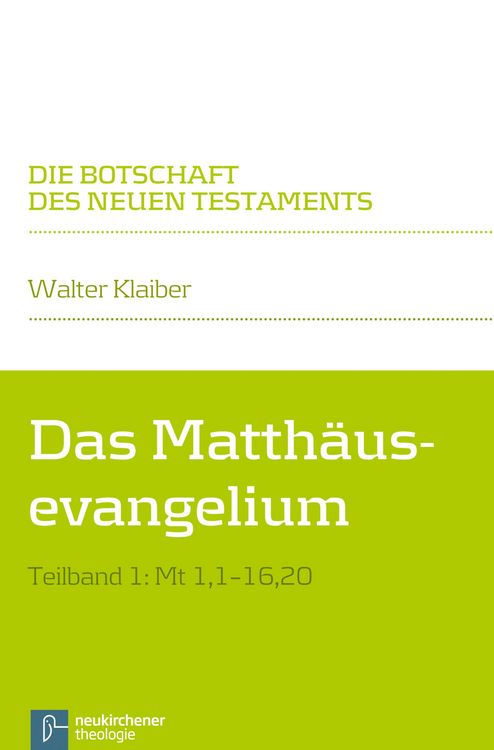 Produktbild: Das Matth&auml;usevangelium