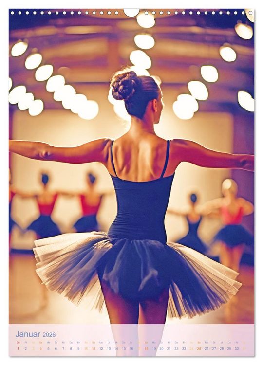 Produktbild: Mit Tutu und Spitzenschuhen Impressionen aus dem Ballett (Wandkalender 2026 DIN A3 hoch), CALVENDO Monatskalender