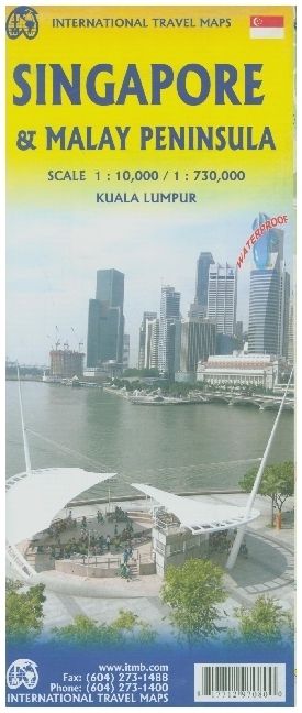 Produktbild: Singapore & Malay Peninsula Map 1:730 000