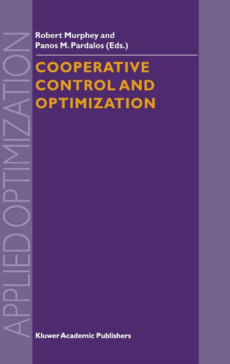 Produktbild: Cooperative Control and Optimization