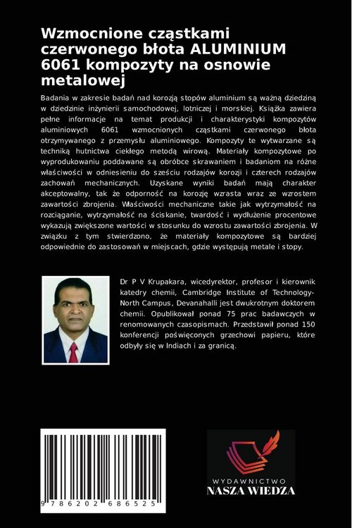 Produktbild: Wzmocnione cz&iquest;stkami czerwonego b&iquest;ota ALUMINIUM 6061 kompozyty na osnowie metalowej