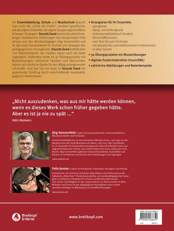Produktbild: Sounds Good - Die Kunst des p&auml;dagogischen Arrangierens