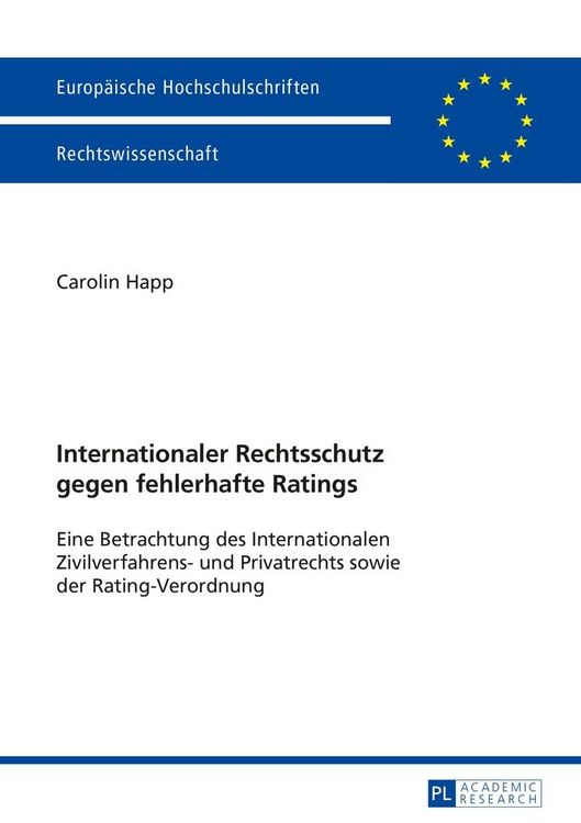 Produktbild: Internationaler Rechtsschutz gegen fehlerhafte Ratings