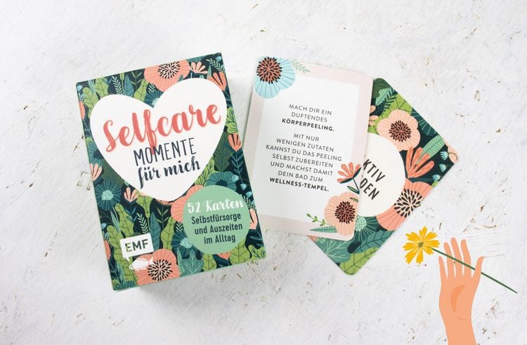 Produktbild: Kartenbox Selfcare: Momente f&uuml;r mich &ndash;&nbsp;52 Karten f&uuml;r mehr Selbstf&uuml;rsorge und kleine Auszeiten im Alltag