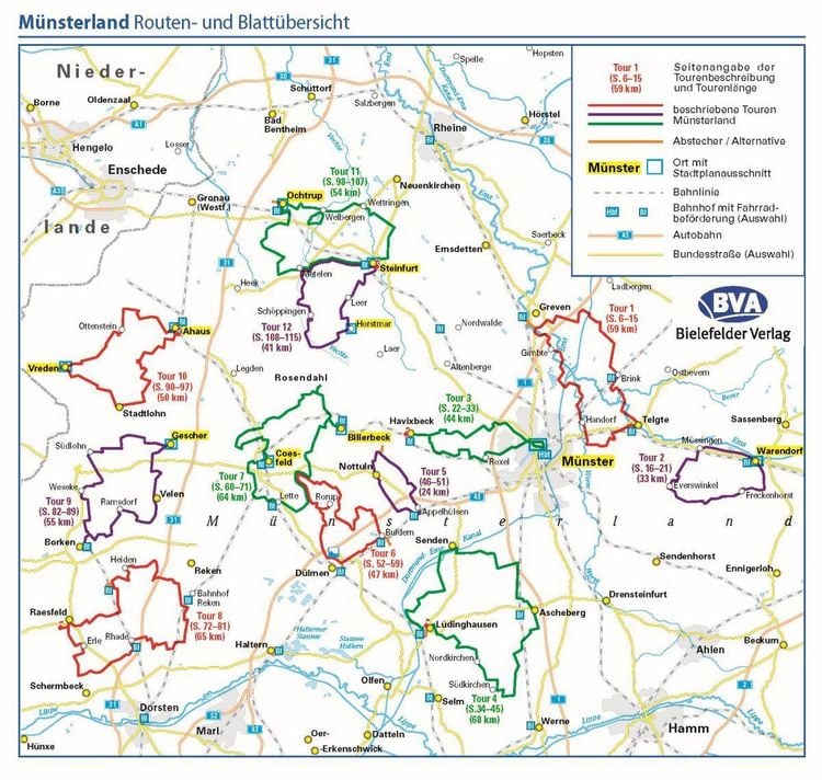 Produktbild: BVA ADFC Radausflugsf&uuml;hrer M&uuml;nsterland