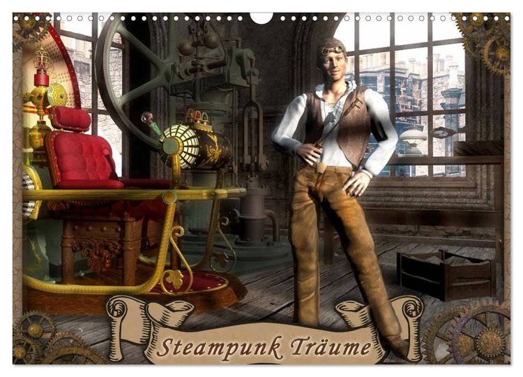 Produktbild: Steampunk Tr&auml;ume (Wandkalender 2026 DIN A3 quer), CALVENDO Monatskalender