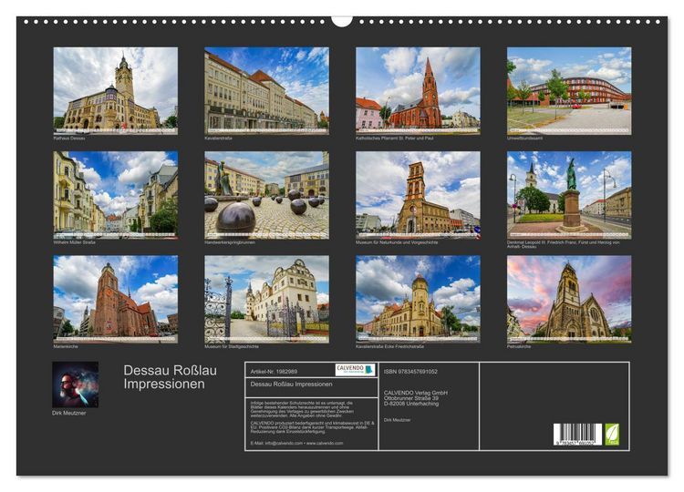 Produktbild: Dessau Ro&szlig;lau Impressionen (Wandkalender 2026 DIN A2 quer), CALVENDO Monatskalender
