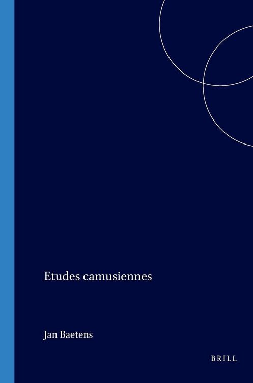 Produktbild: Etudes camusiennes