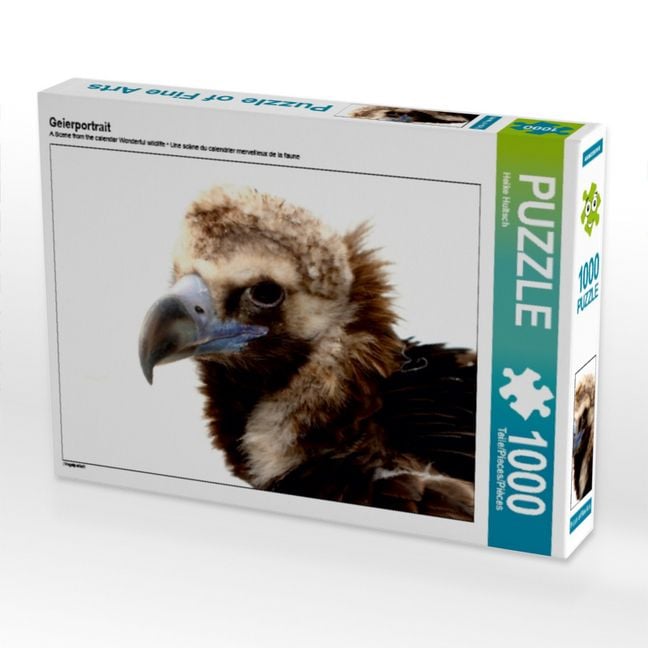 Produktbild: CALVENDO Puzzle Geierportrait | 1000 Teile Lege-Gr&ouml;&szlig;e 64x48cm Foto-Puzzle f&uuml;r gl&uuml;ckliche Stunden