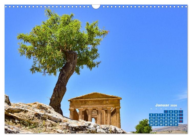 Produktbild: Sizilien &ndash; von Cefal&ugrave; bis Trapani (Wandkalender 2026 DIN A3 quer), CALVENDO Monatskalender