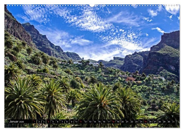 Produktbild: Teneriffas rauer Norden (hochwertiger Premium Wandkalender 2026 DIN A2 quer), Kunstdruck in Hochglanz