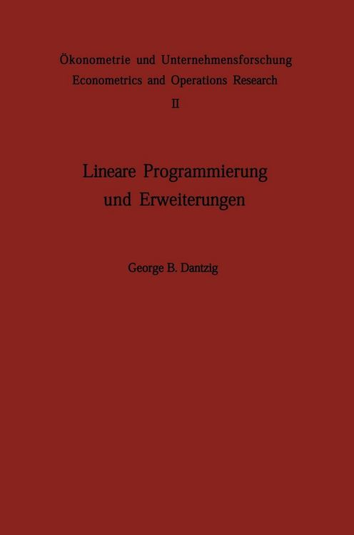 Produktbild: Lineare Programmierung und Erweiterungen