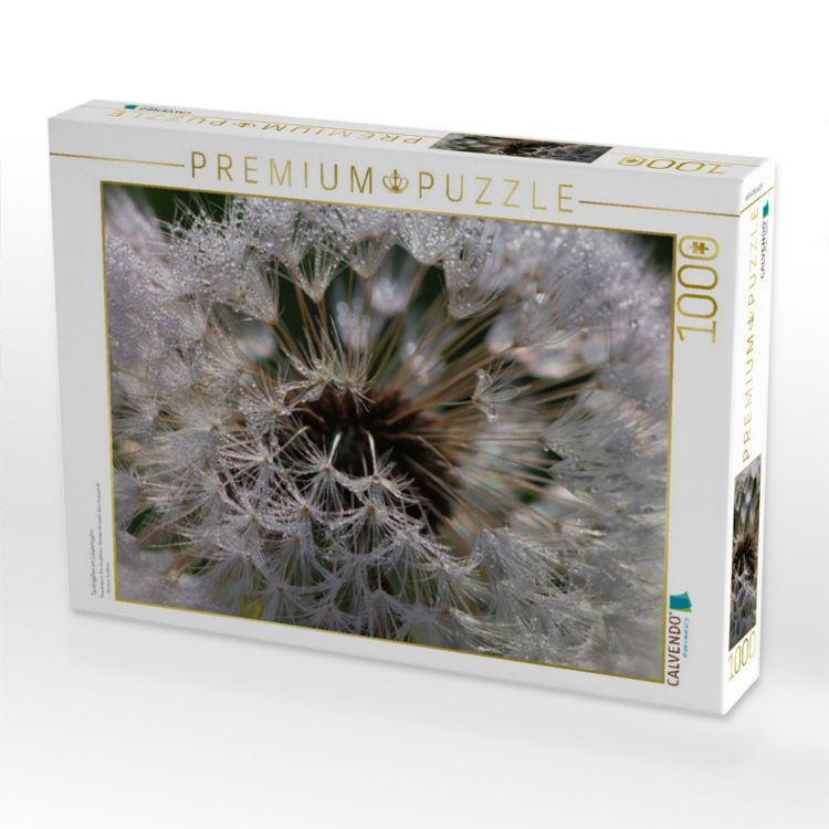 Produktbild: CALVENDO Puzzle Tautropfen im L&ouml;wenzahn | 1000 Teile Lege-Gr&ouml;&szlig;e 64x48cm Foto-Puzzle f&uuml;r gl&uuml;ckliche Stunden