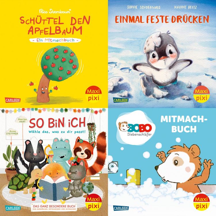 Produktbild: Maxi-Pixi-4er-Set 110: Bilderb&uuml;cher zum Mitmachen (4x1 Exemplar)
