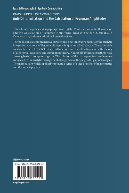 Produktbild: Anti-Differentiation and the Calculation of Feynman Amplitudes