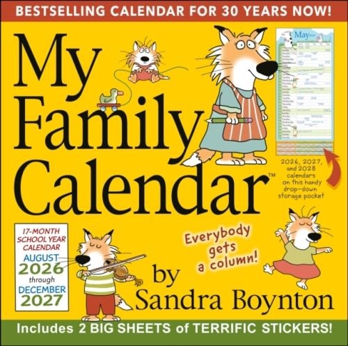 Produktbild: Sandra Boynton's 17-Month 2026-2027 My Family Wall Calendar