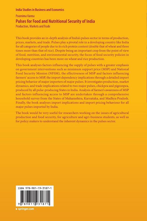 Produktbild: Pulses for Food and Nutritional Security of India