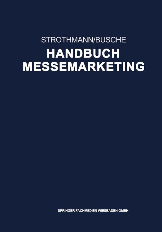 Produktbild: Handbuch Messemarketing