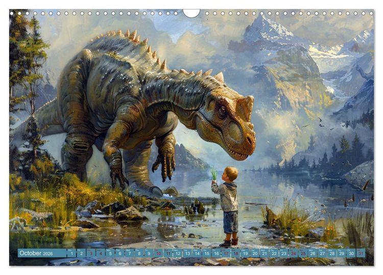 Produktbild: Dinosaur Legends (Wall Calendar 2026 DIN A3 landscape), CALVENDO 12 Month Wall Calendar