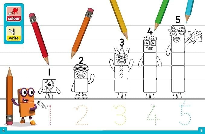 Produktbild: Numberblocks Colouring Fun: A Colouring Activity Book