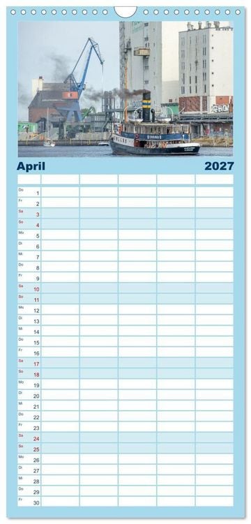 Produktbild: Familienplaner 2027 - Flensburg maritim mit 5 Spalten (Wandkalender, 21 x 45 cm) CALVENDO