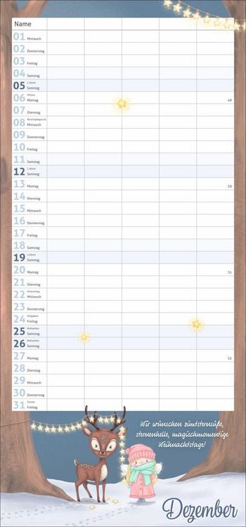Produktbild: times&more Zauberwesen Familienplaner 2027